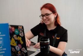 Виталия на конференции DevGAMM 2018 2019
